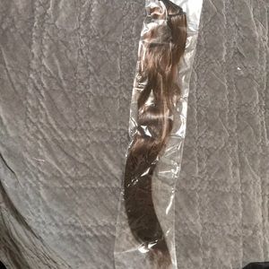 Brown hair extensions piece straight 20”Long 11”W